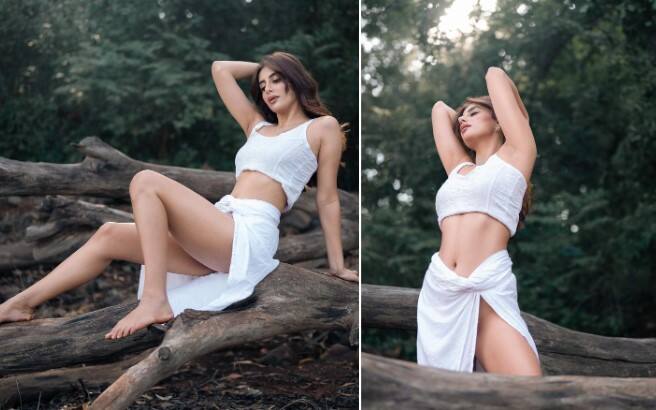 મિશા અય્યર તેના ગ્લેમરસ અંદાજના કારણે ફરી એક વખત ચર્ચામાં આવી છે. મિશાએ પોતાના ઈન્સ્ટાગ્રામ પર વ્હાઈટ લૂકમાં ખૂબ જ હોટ તસવીરો શેર કરી છે.