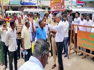 பழனி முருகன் கோயில் கிரிவல பாதையில் ஓய்வு பெற்ற நீதிபதி பாரதிதாசன் தலைமையில் ஆய்வு