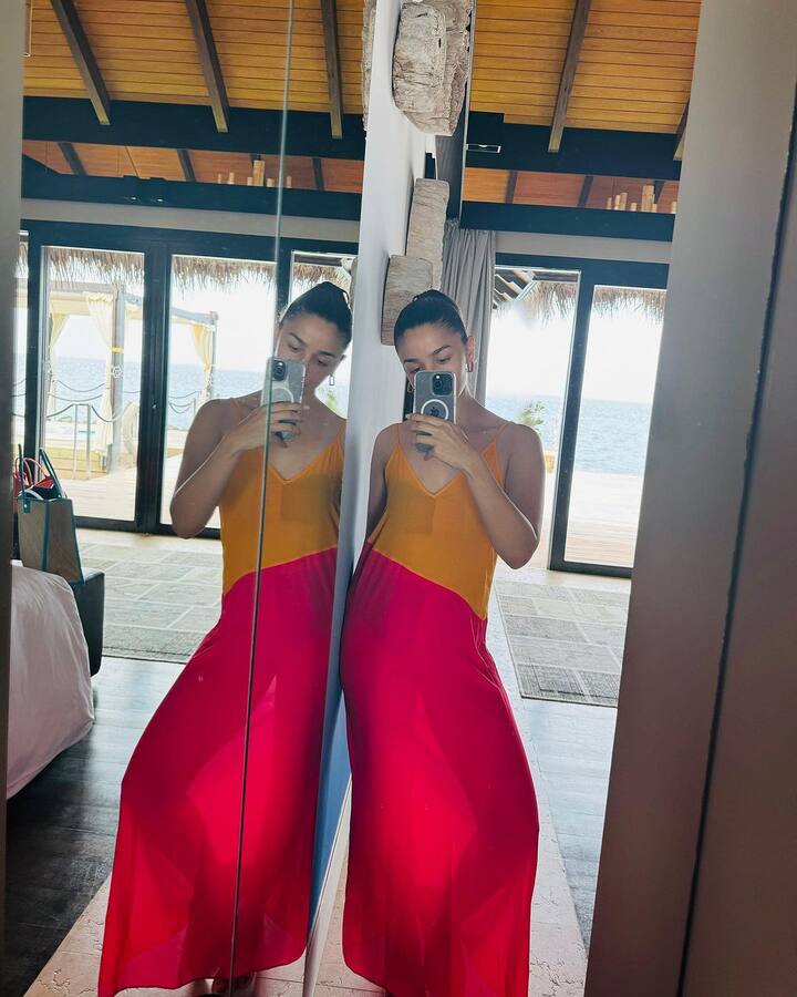 తన మిర్రర్ సెల్ఫీలను సోషల్ మీడియా వేదికగా షేర్ చేసింది.