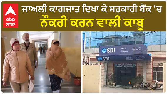 Bathinda News - ਜਾਅਲੀ ਕਾਗਜਾਤ ਦਿਖਾ ਕੇ ਸਰਕਾਰੀ ਬੈਂਕ 'ਚ ਨੌਕਰੀ ਕਰਨ ਵਾਲੀ ਕਾਬੂ