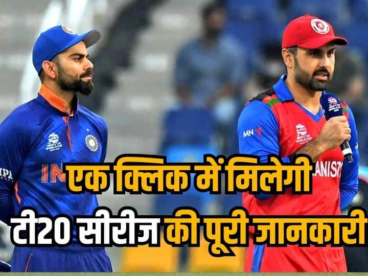 भारत और अफगानिस्तान के बीच 11 जनवरी से टी20 सीरीज खेली जाएगी.  शेड्यूल और टीम सहित सब कुछ जानें।