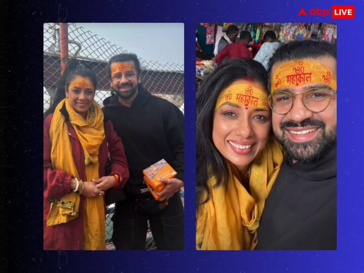 Rupali Ganguly visited Mahakaleshwar: अपने बिजी शेड्यूल से वक्त निकालकर रुपाली गांगुली अपने ऑन स्क्रीन बेटे तोशू के साथ उज्जैन पहुची हैं. जहां दोनों ने महाकाल के दर्शन किए. नीचे देखिए तस्वीरें....