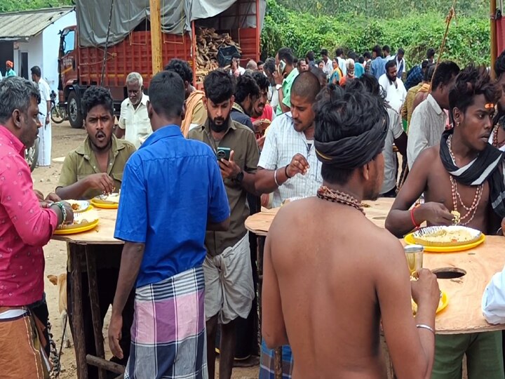 3 நாட்களாக 3 வேளையும் 28 ஆயிரம் பேருக்கு அன்னதானம் -  10 ஆண்டுகளாக சேவை செய்யும் ஐயப்ப பக்தர்கள்