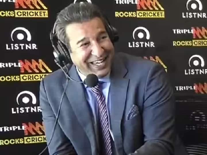 Wasim Akram with Aussie commentators Fakhar Word Pronounce Watch: वसीम अकरम ने खूब लिए ऑस्ट्रेलियाई कमेंटेटर्स के मज़े, पाकिस्तानी ओपनर से जुड़ा है मामला; देखें दिलचस्प वीडियो