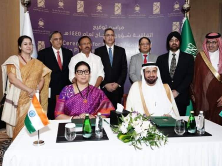 India, Saudi Arabia Sign Haj Agreement, Over 1.75 Lakh Pilgrim Quota Set For This Year India, Saudi Arabia Sign Haj Agreement, Over 1.75 Lakh Pilgrim Quota Set For This Year