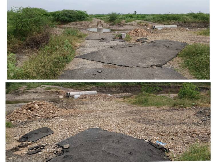 Thoothukudi news Lower Karanthai Ayan Vadamalapuram road cut off by rains Villagers suffering for two months - TNN மழை, வெள்ளத்தில் துண்டிக்கப்பட்ட கீழக்கரந்தை அயன் வடமலாபுரம் சாலை - 2 மாதங்களாக பரிதவிக்கும் கிராம மக்கள்