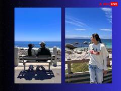 Athiya-KL Rahul Pics: पति केएल राहुल संग केपटाउन में वेकेशन मना रही हैं अथिया शेट्टी, नीले समुद्र के आगे पोज देता नजर आया कपल