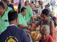 3 நாட்களாக 3 வேளையும் 28 ஆயிரம் பேருக்கு அன்னதானம் - 10 ஆண்டுகளாக சேவை செய்யும் ஐயப்ப பக்தர்கள்