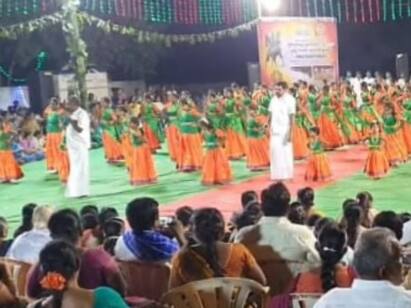 Karur Kongu oyilattam Sri Eesan Valli Kummi staging festival - TNN கரூரில் கொங்கு ஒயிலாட்டம் ஆடி அசத்திய சிறுவர், சிறுமிகள் - வியந்து பார்த்த மக்கள்