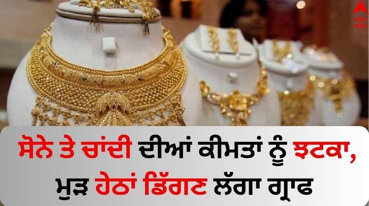 Gold Silver Price Today 9 January 2024 Know details Gold Silver Price Today: ਸੋਨੇ ਤੇ ਚਾਂਦੀ ਦੀਆਂ ਕੀਮਤਾਂ ਨੂੰ ਝਟਕਾ, ਮੁੜ ਹੇਠਾਂ ਡਿੱਗਣ ਲੱਗਾ ਗ੍ਰਾਫ