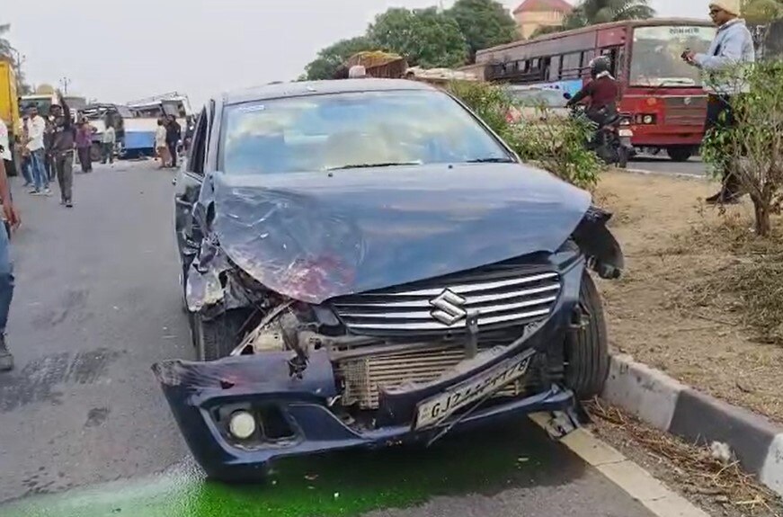 Triple Accident: વંથલી નજીક સર્જાયો ટ્રિપલ અકસ્માત, પ્રવાસેથી પરત ફરતી હતી બસ