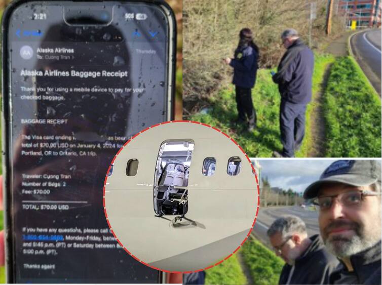 Trending news Alaska Airline accident iPhone safe even after falling from a height of thousands of feet Trending News :  विमानाचा दरवाजा तुटला,16000 फुट उंचावरुन iPhone पडला, पुढे काय घडलं?