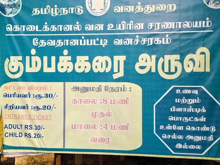 மேற்கு தொடர்ச்சி மலைப் பகுதியில் கனமழை; கும்பக்கரை நீர் வீழ்ச்சியில் வெள்ளப்பெருக்கு