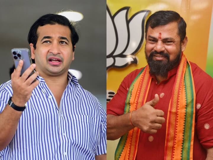 Maharashtra News: BJP विधायक नीतेश राणे और राजा सिंह के खिलाफ केस दर्ज, रैली में नफरती भाषण देने का आरोप Maharashtra BJP MLA Nitesh Rane and Telangana T Raja Singh FIR for hate speeches during Hindu Jan Aakrosh rally in Solapur Maharashtra News: BJP विधायक नीतेश राणे और राजा सिंह के खिलाफ केस दर्ज, रैली में नफरती भाषण देने का आरोप
