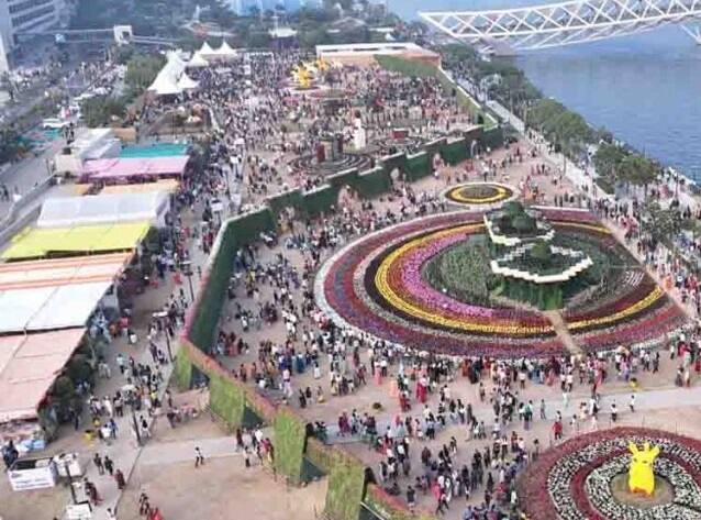 Ahmedabad flower show gets a place in the Guinness book, breaks the record of China Ahmedabad News: અમદાવાદના ફ્લાવર શોને ગિનિસ બુકમાં મળ્યું  સ્થાન, ચીનનો તોડ્યો રેકોર્ડ