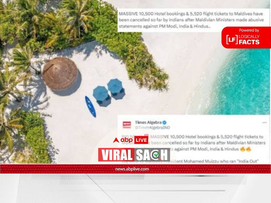Claim That Indians Cancelled Maldives Trips En Masse Lacks Evidence Maldives row pm modi tourism boycott Indians cancelled trips en masse lacks evidence Claim That Indians Cancelled Maldives Trips En Masse Lacks Evidence