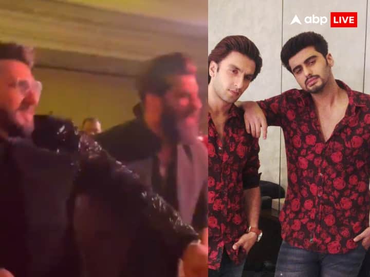 Ranveer Singh and Arjun Kapoor dance on Tu Maari entry in friend wedding video went viral Watch: दोस्त की शादी में ‘तूने मारी एंट्री’ पर जमकर नाचे रणवीर और अर्जुन, सोशल मीडिया पर वायरल हुआ वीडियो