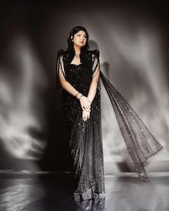 Anshula Kapoor PHOTO: ઓલ બ્લેક આઉટફીટમાં ગોર્જિયસ લાગી અંશુલા કપૂર