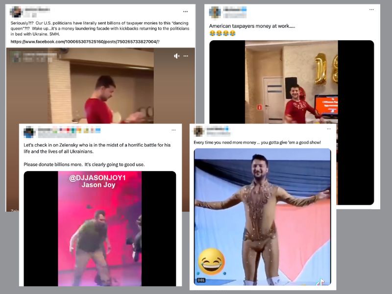 Fact Check: Video Showing Zelenskyy Dancing In Red Costume Fake