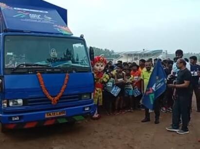 khelo india youth games Awareness mini marathon game in karur - TNN கேலோ இந்தியா குறித்த விழிப்புணர்வு கரூரில் மினி மாரத்தான் போட்டி
