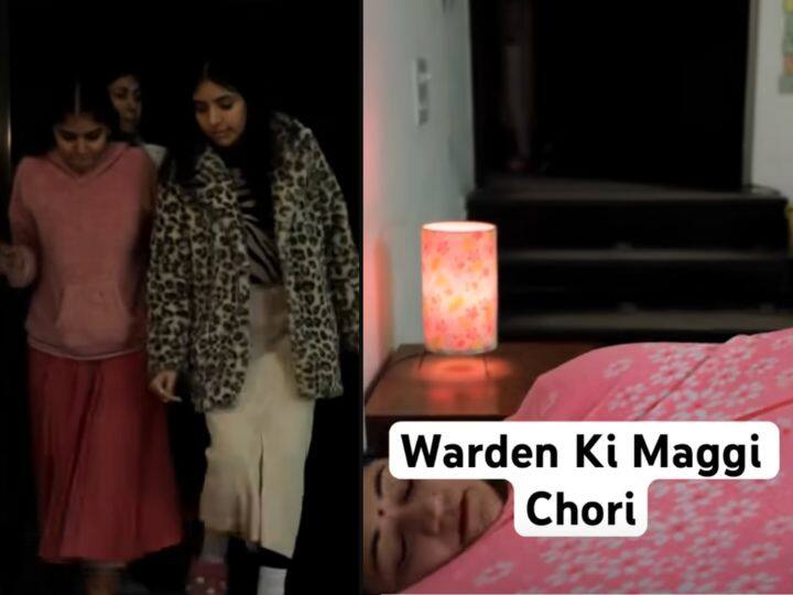 वार्डन वार्डन के कमरे से मैगी लाने के लिए लड़कियां उसके कमरे में जाती हैं. वार्डन सो रही होती है और लड़कियां मैगी चुरी लेती हैं. इस चोरी का पता वार्डन को लग जाता है. लड़कियां कमरे में मैगी खा रही होती हैं. इतने में वार्डन आ जाती है.