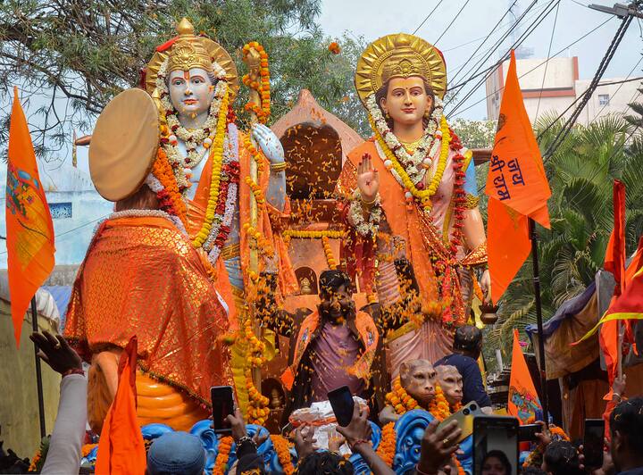 అయోధ్యలో రామ మందిర ప్రారంభం సందర్భంగా రాంచీలో సందడి.. రామ లక్ష్మణుల ఊరేగింపు యాత్ర