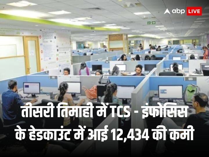 TCS Infosys Saw Big 11961 Headcount Reduction In Third Quarter Of FY24 However Attrition Rate Comes Down Infosys-TCS Update: तीसरी तिमाही में भी टीसीएस - इंफोसिस के हेडकाउंड में गिरावट, 11,961 घट गई कर्मचारियों की संख्या