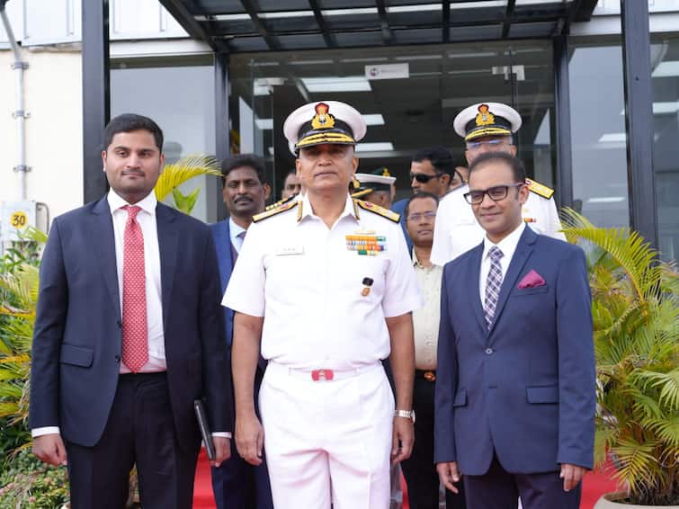 Drishti 10 Starliner Drone Navy Chief R Hari Kumar Unveils Hyderabad Adani Defence Navy Chief Unveils Indigenous Drishti 10 Drone