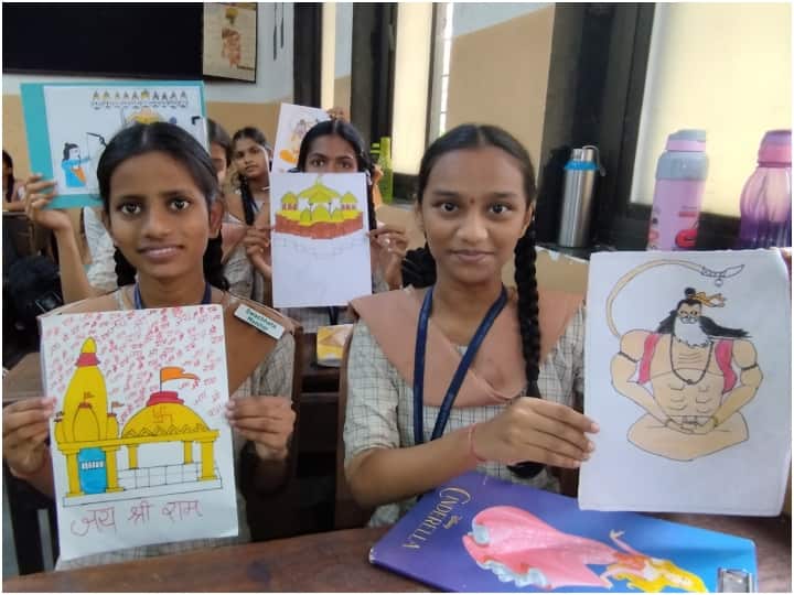मुंबई के दादर इलाके में स्थित मुंबई पब्लिक स्कूल के पांचवीं से आठवीं कक्षा के विद्यार्थियों ने भगवान राम के जीवन पर आधारित प्रतियोगिता में भाग लिया.
