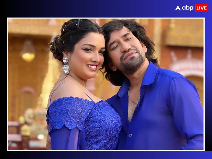Nirahua Aka Dinesh Lal Yadav shared video on Amrapali Dubey birthday watch here Amrapali Dubey Birthday: आम्रपाली दुबे को निरहुआ ने खास अंदाज में दी जन्मदिन की बधाई, वीडियो शेयर कर बोले - ‘सपनों की रानी..'