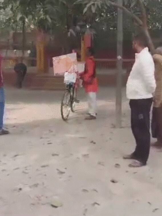 बेगूसराय से साइकिल पर सवार राम भक्त जा रहे अयोध्या