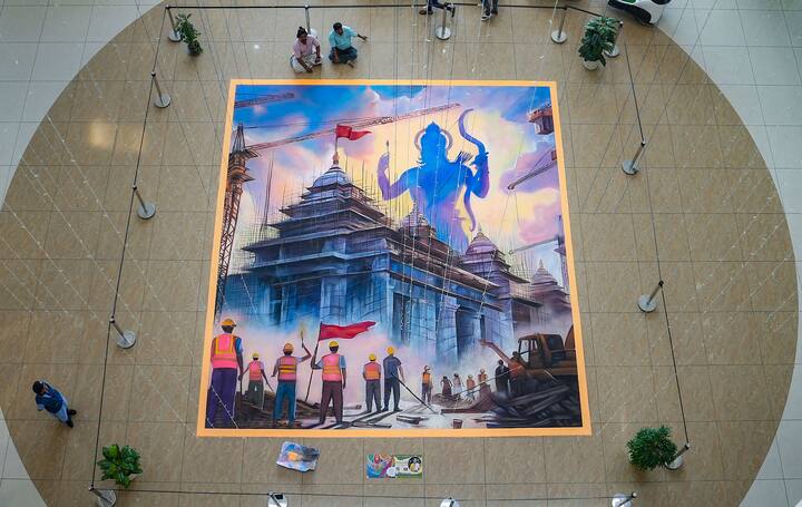 అయోధ్య రామమందిర ప్రాణప్రతిష్ఠ కోసం కొనసాగుతున్న సన్నాహక కార్యక్రమాలు