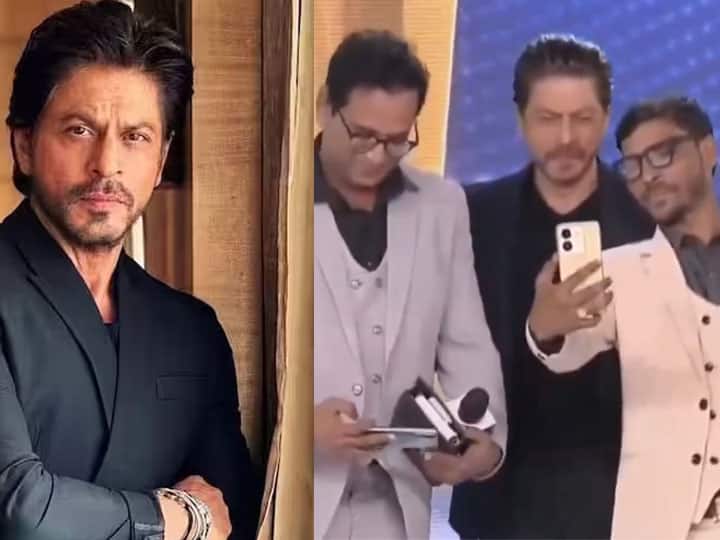Shah Rukh Khan embraces heroes of Uttarakhand rat miners shakes hands and click selfies with them Shah Rukh Khan ने उत्तरकाशी टनल के हीरोज़ से की मुलाकात, सबको लगाया गले, फिर खिंचवाई सेल्फी