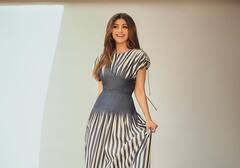 Shilpa Shetty Turns Heads With Striped Dress; Check Out All Pics