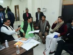 रामलला प्राण प्रतिष्ठा की तैयारियां तेज, मंत्री अरविंद कुमार शर्मा ने की तैयारियों की समीक्षा