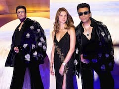 PICS: Karan Johar Once Again Steals The Show In A Black Velvet Outfit