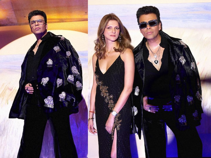 At Nandita Mahtani's fashion show, Karan Johar ruled the ramp. Let's see his exquisitely all-black look.