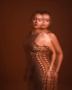 Tejasswi Prakash Shows Off Her Passion For Cutouts In A Brown Midi Dress; PICS