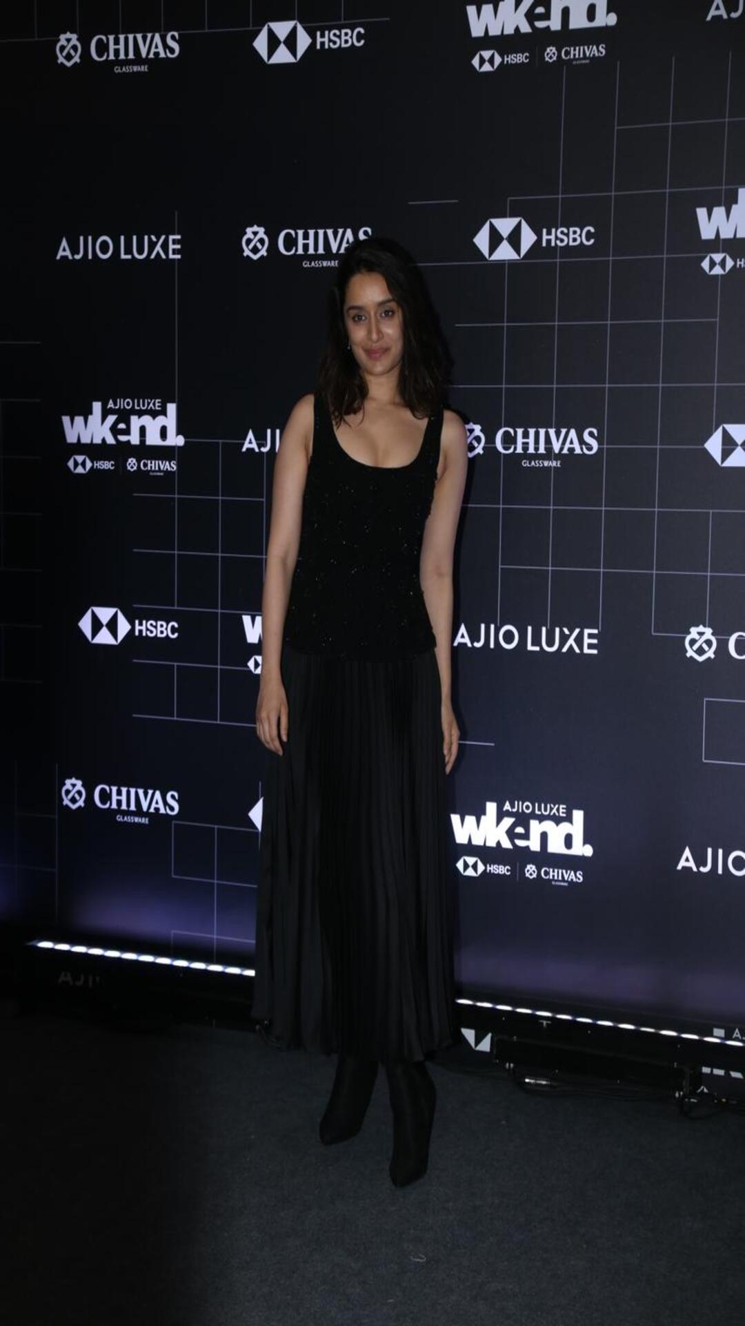 Shraddha Kapoor Stuns In Black Pleated Skirt