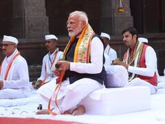 PM Modi's Spiritual Sojourn : Nashik Kalaram Mandir లో మోదీ భజన | ABP Desam