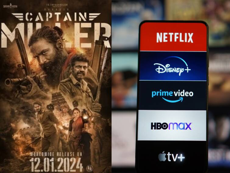 Dhanush Starring Captain Miller film OTT Release rights gets amazon prime Captain Miller OTT Release: கேப்டன் மில்லர் படத்தை தட்டித் தூக்கிய ஓடிடி தளம் - எது தெரியுமா?