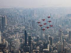 IAF's Suryakiran Aerobatic Team Leaves Mumbaikars In Awe During Air Show 2024 Rehearsal — IN PICS