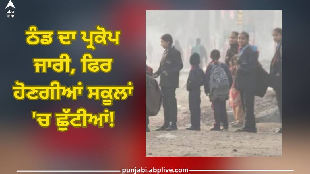 The outbreak of cold continues, will there be holidays in schools! School Holidays: ਠੰਡ ਦਾ ਪ੍ਰਕੋਪ ਜਾਰੀ, ਫਿਰ ਹੋਣਗੀਆਂ ਸਕੂਲਾਂ 'ਚ ਛੁੱਟੀਆਂ!