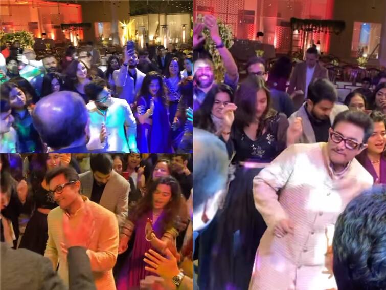 actor aamir khan dances for rang de basanti song on his daughter ira khan wedding Watch Video: ஏ.ஆர்.ரஹ்மான் பாடலால் கன்ட்ரோலை இழந்த அமீர் கான்.. வைரலாகும் வீடியோ!