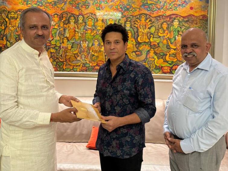 Sachin Tendulkar Receives Invitation To Attend 'Pran Pratishtha' On January 22 Sachin Tendulkar Receives Invitation To Attend 'Pran Pratishtha' On January 22