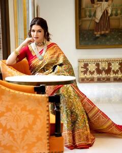 Bhagyashree Photo: સલમાન ખાનની હિરોઈન ભાગ્યશ્રીએ સાડીમાં લૂંટી મહેફીલ, તસવીરો પરથી નજર નહીં હટે