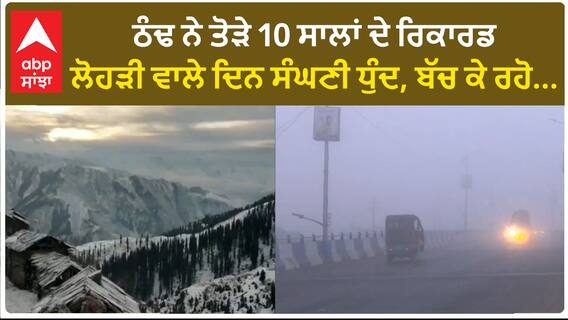 Punjab Weather Update| ਠੰਢ ਨੇ ਤੋੜੇ 10 ਸਾਲਾਂ ਦੇ ਰਿਕਾਰਡ, ਲੋਹੜੀ ਵਾਲੇ ਦਿਨ ਸੰਘਣੀ ਧੁੰਦ, ਬੱਚ ਕੇ ਰਹੋ...