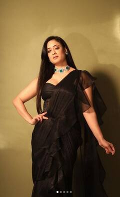 Shweta Tiwari: ਬਲੈਕ ਸਾੜ੍ਹੀ 'ਚ ਨਜ਼ਰ ਆਈ ਸ਼ਵੇਤਾ ਤਿਵਾਰੀ, ਦੇਖੋ ਖੂਬਸੂਰਤ ਫੋਟੋਆਂ