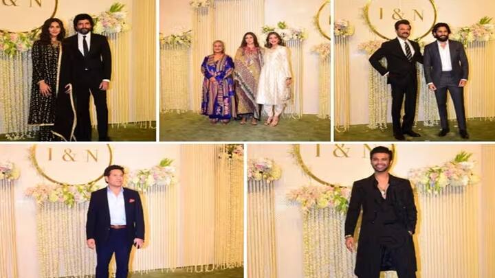 Ira-Nupur Wedding Reception: આમિર ખાનની દીકરી આયરા ખાન અને નુપુર શિખરેના લગ્નનું ભવ્ય રિસેપ્શન 13 જાન્યુઆરીએ મુંબઈમાં આયોજિત કરવામાં આવ્યું છે, જેમાં ઘણા સ્ટાર્સે હાજરી આપી છે.