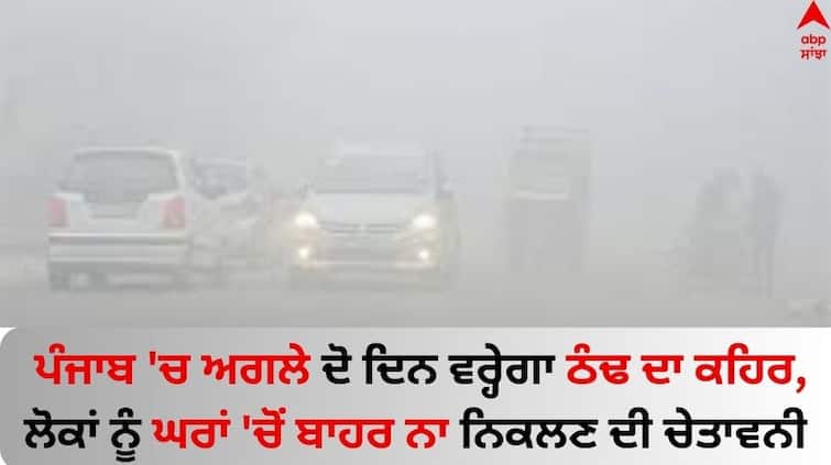 punjab-weather-update-today-imd-defence-fog-cold-wave-will-increase in-punjab-alert-issued Punjab Weather: ਪੰਜਾਬ 'ਚ ਅਗਲੇ ਦੋ ਦਿਨ ਵਰ੍ਹੇਗਾ ਠੰਢ ਦਾ ਕਹਿਰ, ਲੋਕਾਂ ਨੂੰ ਘਰਾਂ 'ਚੋਂ ਬਾਹਰ ਨਾ ਨਿਕਲਣ ਦੀ ਚੇਤਾਵਨੀ